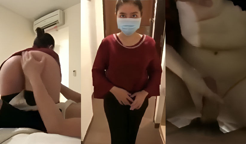 Gadis itu malu untuk pertama kalinya dipijat